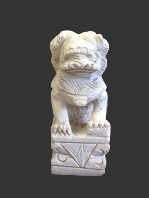 Marble Chinese Foo Dog 10' Marble Chinese Foo Dog 10'
