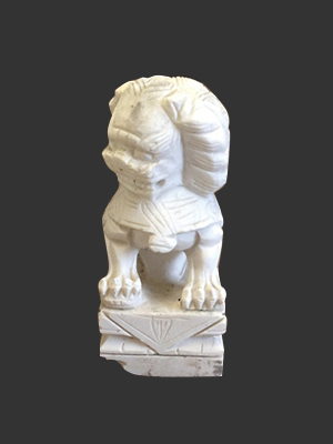 Marble Chinese Foo Dog 12' Marble Chinese Foo Dog 12'